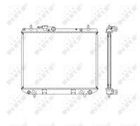 53536 NRF Radiatore, Raffreddamento motore per DAIHATSU