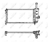 53605 NRF Radiatore, Raffreddamento motore per FIAT