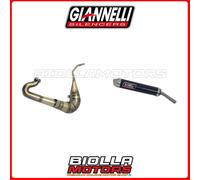 53610HF+53612HF MARMITTA GIANNELLI DERBI GPR 125 Racing 2004-2012 CARBONIO