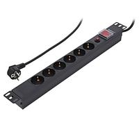 53993 Presa elettrica: presa di sicurezza: 6 250VAC 16A nero QOLTEC
