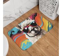 53a825e85d728dac259a85fff1acfa5 Zerbino con scritta "Welcome", antiscivolo, assorbente, morbido, lavabile, moderno, per cucina, camera da letto, bagno, decorazione, 40,6 x 61 cm