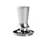 (53mm Thread,Silver)Professional Polished Coffee Tamper with Flat Base Stainless Steel Flat Base Tamping Tool Great Present Idea