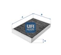54.101.00 UFI Filtro, Aria abitacolo per AUDI,SEAT