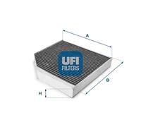 Filtro abitacolo Filtro al carbone attivo 54.222.00 UFI per AUDI BENTLEY