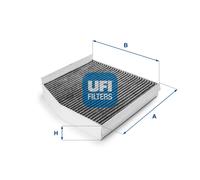 UFI Filters, Filtro Abitacolo ai Carboni Attivi 54.236.00, Filtro Abitacolo per Ricambio, Adatto a Auto, Applicabile su Diversi Modelli Infiniti e Mercedes Benz