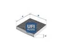 54.248.00 UFI Filtro, Aria abitacolo per ABARTH,CHRYSLER,FIAT,LANCIA