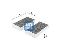 54.279.00 UFI Filtro, Aria abitacolo per BMW,MINI