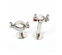 54-57mm 2.25" 57mm Pipe Hanger Bracket Clamp Support Clip With Base Plate 304 Stainless For Beer Brewing L=100mm