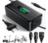 54.6V 2A Caricabatterie per Monopattino Elettrico per Batterie al Litio da 48V, Display LED di Carica, Caricabatterie Universale per Kugoo M4 / M4 Pro, Hitway h5/h5 P ro, UrbanGlide E-Cross Pr o