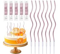 54 candeline di compleanno oro rosa, candeline curve per torta, candele di compleanno oro rosa, candeline di compleanno per torta, candele per torta di compleanno, decorazioni per feste di matrimonio