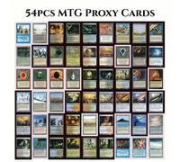 54 Carte proxy di Magic: The Gathering Nucleo Nero, Terre Duali, Terre di Ricerca, Terre di Scossa Carta tessile