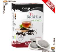 54 Cialde Filtro Carta ESE 44mm Sandemetrio Tè Breakfast Bio Gratis