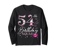 54° Compleanno Squad Woman Queen Birthday Party Maglia a Manica