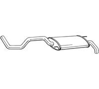 54 CV SILENZIATORE POSTERIORE PER SEAT Ibiza II 6K1 1.4 KW 40 CV 54