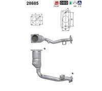 54 KW 73 CV CATALIZZATORE PER Citron C3 II SC 1.4
