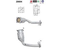 54 KW 73 CV CATALIZZATORE PER Peugeot 206+ 2L, 2M 1.4i