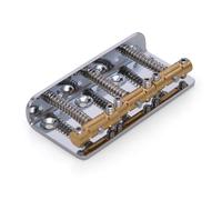 54 mm (2-0,3 cm) vintage ponte corto duo-sonic ponte con 3 selle in ottone e piastra di base in ferro per chitarra elettrica American Strat ST Vintage Fender Telecaster/Tele/TL Style anni '50