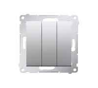 54 MODULO ARGENTO OPACO CONNETTORE 3X MORSETTI DW31.01/43