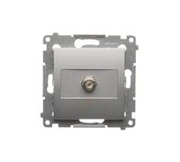 54 MODULO ARGENTO OPACO PRESA SAT TIPO F PREMIUM 54 DASF1.01/43