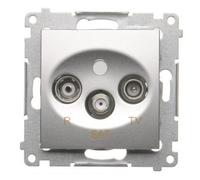 54 MODULO ARGENTO OPACO PRESA TV SATELLITARE PREMIUM DASK.01/43