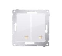 54 MODULO BIANCO CONNETTORE A CROCE 2X PREMIUM 54 DW7/2.01/11