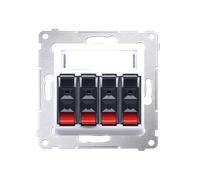 54 MODULO BIANCO PRESA ALTOPARLANTE HIFI PREMIUM DGL34.01/11