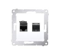 54 MODULO BIANCO PRESA COMPUTER 2X UAE PREMIUM 54 D62E.01/11