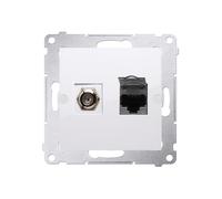 Kontakt-Simon DASFRJ45.01/11 - Presa di corrente in plastica, IP20, 75 mm, 43 mm, 75 mm