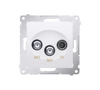54 MODULO BIANCO TV-2XSAT PRESA 1DB PREMIUM 54 DASK2.01/11