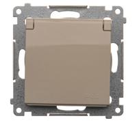 Kontakt-Simon DGZ1BZ.01/41 - Presa di corrente in plastica, IP44, 250 V, 84 mm, 45 mm