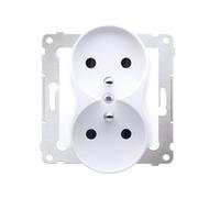 Kontakt-Simon DGZ2MZN.01/11 - Presa di corrente in plastica, IP20, 250 V, 75 mm, 46 mm