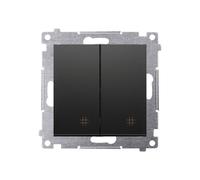 54 MODULO NERO OPACO CONNETTORE A CROCE 2X PREMIUM 54 DW7/2.01/49