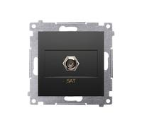 54 MODULO NERO OPACO PRESA SAT TIPO F PREMIUM 54 DASF1.01/49