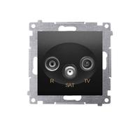 54 MODULO NERO OPACO PRESA TV-SAT PREMIUM 54 DASK.01/49