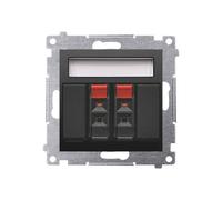 54 MODULO PRESA ALTOPARLANTE NERO OPACO PREMIUM 54 DGL32.01/49