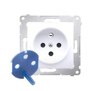54 MODULO PRESA BIANCA 1X Z/U DATA Z PREMIUM 54 DGD1.01/11