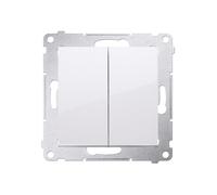 Pulsante doppio 10 AX bianco Simon54 DP2.01/11