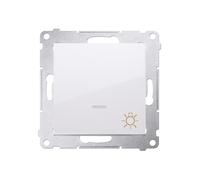 Kontakt-Simon DS1L.01/11 - Interruttore elettrico Pushbutton Switch, colore: Bianco - Accessorio per coltelli elettrici (Pushbutton Switch, Bianco, in plastica, IP20, IP44, 250 V, 10 A)