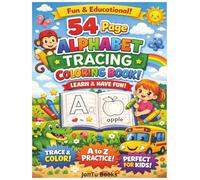 54 Page Alphabet Tracing Coloring Book For Kids: Fun & Educational