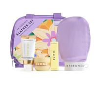 54 Thrones African Beauty - Set per la cura del corpo, 4 pezzi, trousse trasparente, trousse approvata TSA, gel da bagno Butter Cream, crema riparatrice Barrier Repair Cloud, guanto esfoliante African