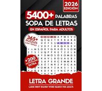 +5400 Palabras Sopa de Letras en Español Para Adultos Letra Grande