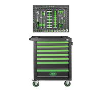 54006 CARRELLO A 7 CASSETTI - VERDE + 14296Y MODULO 108 PEZZI