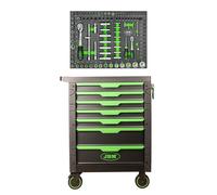 54006 CARRELLO A 7 CASSETTI - VERDE + 14296Y MODULO 108 PEZZI
