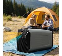 5400BTU/5600BTU Climatizzatore Portatile per Camper, Condizionatore Portatile Con Funzioni Di Raffreddamento, Sonno, Deumidificazione E Ventilazione, Copre Fino a 10㎡, Per Tende, Campeggio,Grey