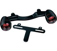 5405 REAR TURN SIGNAL BAR BULLET LIGHT BLACK HARLEY FLSTFI 1450 EFI FAT BOY 2005