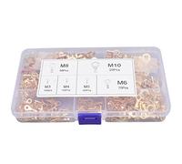 540PCS Capicorda in Filo di Rame, Set di Assortimento di Capicorda in Ottone Capicorda Per Cavi Elettrici Capicorda Per Cavi Batteria Estremità Cavi Batteria Terminali Anulari Connettori con Scatola D