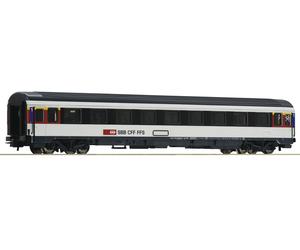 54166 il Roco HO Carrozza SBB CFF FFS Eurocity a scompartimenti 1a cl illuminata