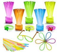 543 Pack - 250 Glow Sticks, Bastoncini Luminosi Fluorescenti per Feste, 293 Connettori -Neon Braccialetti, Collane, Occhiali, Fiori - Sicuro e Non Tossico| Bambini, Compleanni, Carnevale, Halloween.
