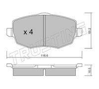 544.0 TRUSTING PAST.FRE.LANCIAYpsilon 1,3 16V MJET 03>07 Trusting Freni