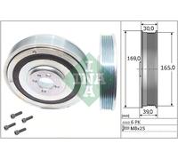 544 0080 20 INA Kit pulegge, Albero motore/a gomito per ALFA ROMEO,CADILLAC,CHRY